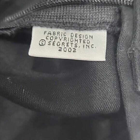 Sigrid Olsen petite Pants mid-rise Sport black cropped w/beaded sun design 4P - Picture 8 of 8